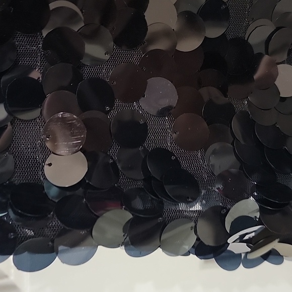 WAYF NWT BLACK DISC SEQUIN DRESS XL - Picture 8 of 15